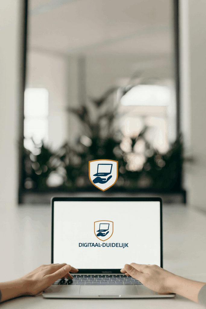 digitaal duidelijk op laptop